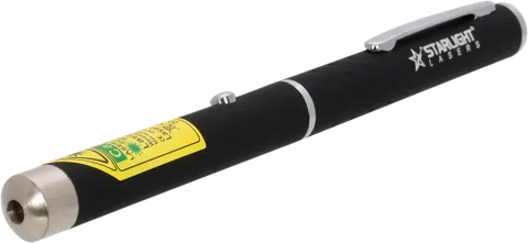 Penna laser verde X1 visto di fronte in diagonale