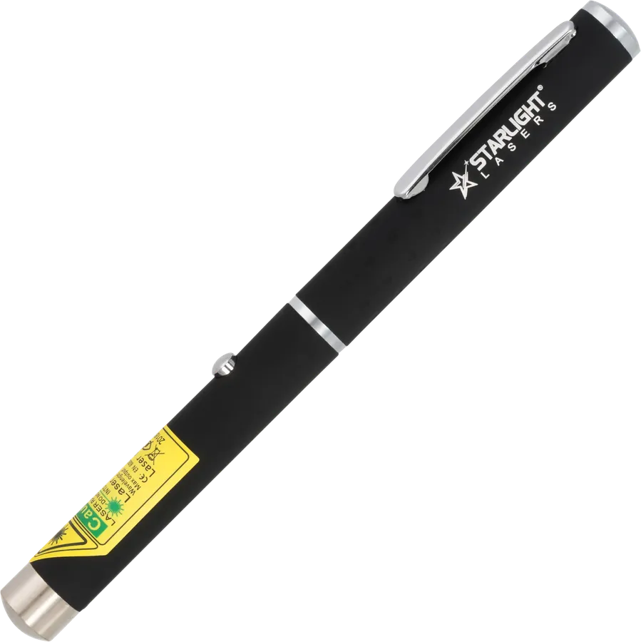 Penna laser verde X1 con clip, puntatore laser a pile AAA